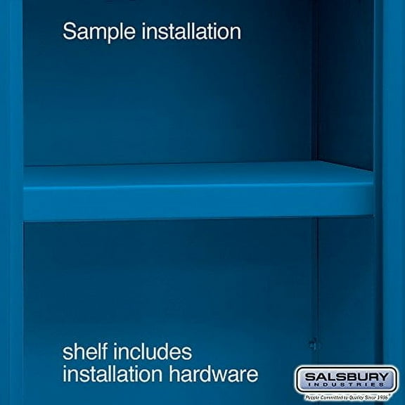 Salsbury Industries Compartment Shelf for 15 by 18-Inch X-Wide Metal Locker, Blue