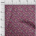 thumbnail image 2 of oneOone Rayon Dark Magenta Fabric Batik Sewing Fabric By The Yard Printed Diy Clothing Sewing Supplies 56 Inch Wide, 2 of 5