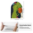 thumbnail image 2 of Hirioo Dinosaur Basketball Player for Men's Knit Cuffed Beanie for Outdoor Activities Unisex, 2 of 6