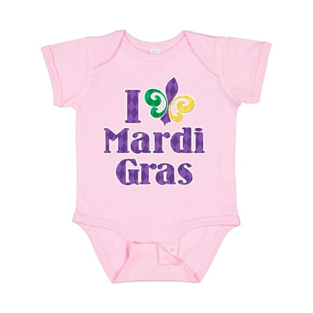 

Inktastic I Love Mardi Gras Boys or Girls Baby Bodysuit