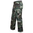 thumbnail image 2 of Vintage 6-Pocket Flat Front Cargo Pants, Woodland Camo, 2 of 2