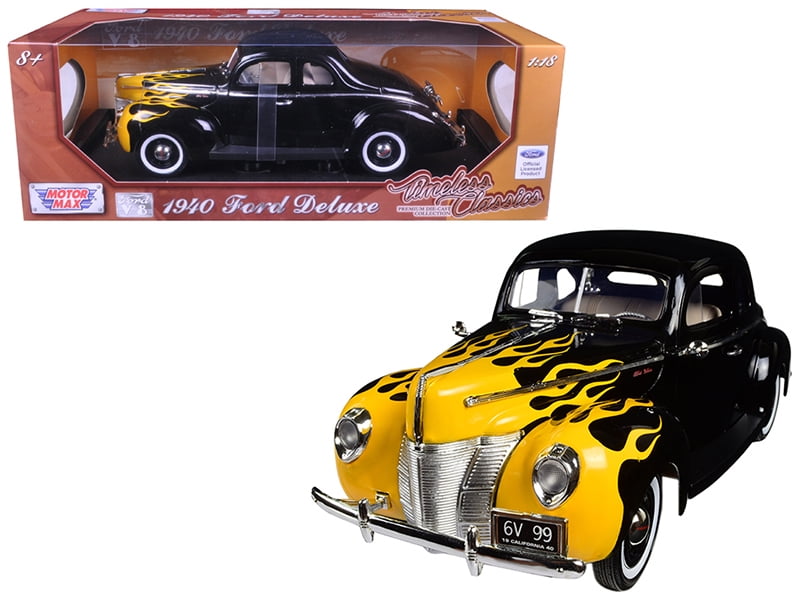 1940 yellow MotorMax 1:18 FORD DeLuxe