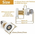 thumbnail image 5 of Ultra-Quiet Shower Door Rollers Replacement, Stainless Steel Compatible Track Systems for Bathtubs Jacuzzis, Easy Installation Nylon Outer Wheel Load-Bearing Capacity, 5 of 5