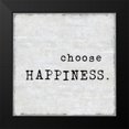 thumbnail image 2 of MacDowell, Jamie 12x12 Black Modern Framed Museum Art Print Titled - Choose Happiness, 2 of 5