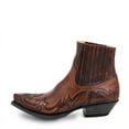 thumbnail image 2 of Men's Chelsea Boots Casual Comfortable High top Western Cowboy Boots Embroidered Pointed Toe Stitched Oxford Boots, 2 of 7