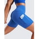 thumbnail image 5 of Shorts CRZ YOGA Butterluxe tiro alto con bolsillos 5" azul talla L, 5 of 5