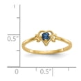 thumbnail image 6 of Auriga Fine Jewelry 14K Yellow Gold Synthetic Alexandrite Birthstone Heart Ring Size 7 Valentine's Day Gift for Women, 6 of 6