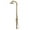 Gold, variant on HEATGENE Outdoor Shower with Rain Shower and Handheld, Wall-Mounted Shower Head for Outside/Poolside/Patio Drench Shower - Brushed