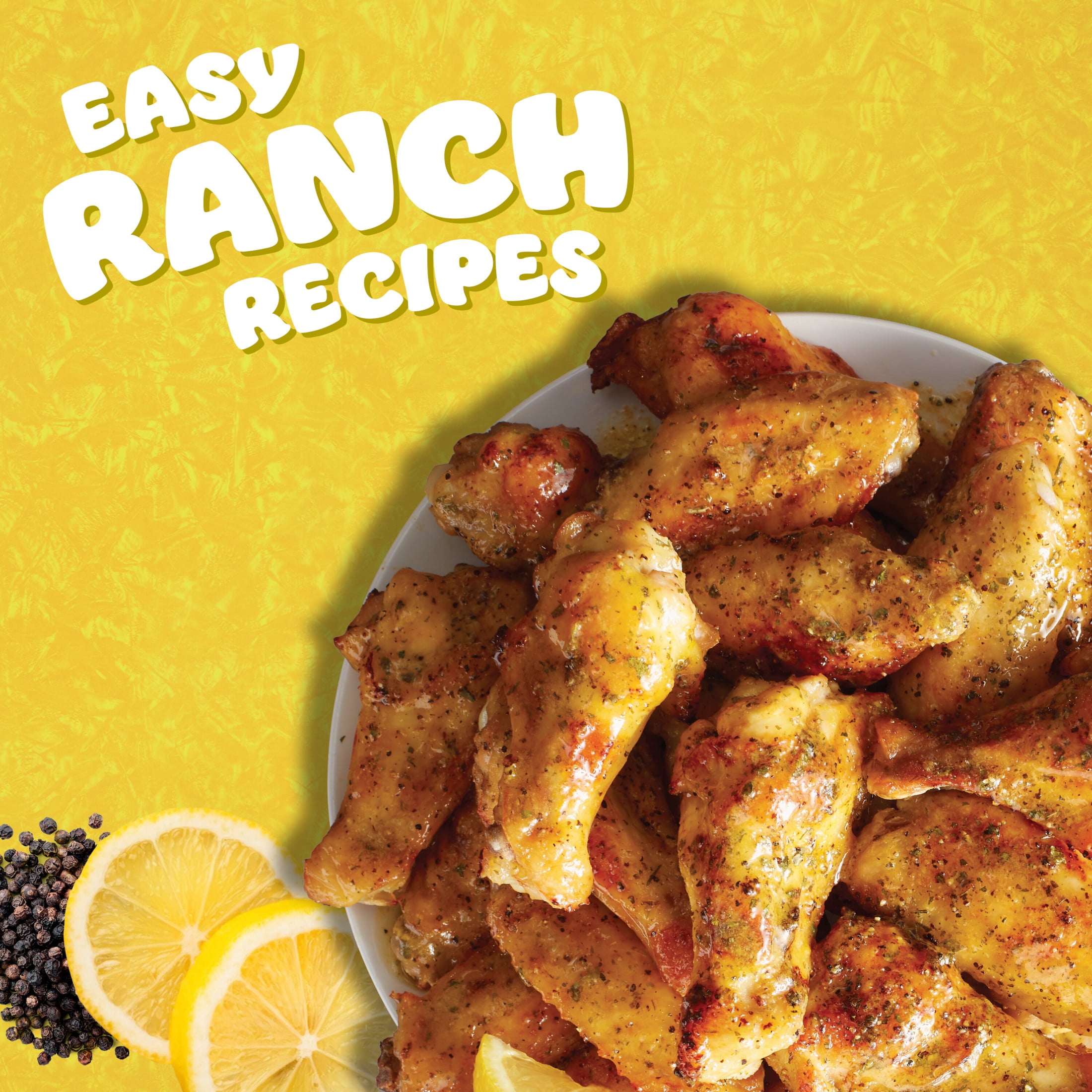 (3 pack) Hidden Valley Lemon Pepper Premium Recipe Mix and Seasoning Mix, 1 oz.