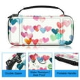 thumbnail image 5 of Fintie Carry Case for Nintendo Switch Lite, Shockproof, with 15 Game Card Slots, Raining Hearts, 5 of 8