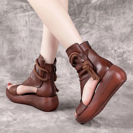 

2021 New Women s Platform Sandals Toe Post Sandals with Concealed Arch Support Casual Platform Sandals