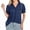 Blue, variant on Womens Summer T Shirts Plus Size Short Sleeve Shirts for Women Casual Plus Size Womens Tops Plus Size Solid Color Tops Tee Shirts for Women My Order