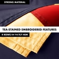 thumbnail image 5 of G128 Combo Pack: 5 Ft Tangle Free Aluminum Spinning Flagpole (Silver) & Bennington 76 Tea-Stained Flag 2x3 Ft, ToughWeave Pro Series Embroidered 420D Polyester | Pole with Flag Included, 5 of 9