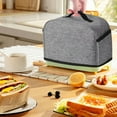 thumbnail image 4 of PEONAVET Toaster Cover Toaster Cover with Two Pockets for Storing Knife Greys, 4 of 8