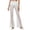Z02 White, variant on Work Pants for Women Office Solid Color High Waisted Lace Holout Pants for Party Nightclub Stretchy Elastic Waistband Loose Fit Long Pants Trousers 2025 Fall Slacks with Pockets
