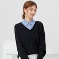 thumbnail image 5 of Zhengup Fake Collar Detachable Dickey Collar Blouse Half Shirts Collar Lapel Shirt Collar Faux Collar False Collar for Women, 5 of 5