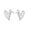 Silver Love, variant on Small Cute Heart Stud Earrings for Women Silver Gold-Toned Sweet Love Hearted Studs Earring Cartilage Tragus Post Piercing Chic Valentine Holiday Jewelry for Wife Mother