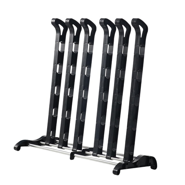 simhoa Boot Rack Boots Shelf Modern Metal Tall Boots Stand for Closet Entryway Dorm Black
