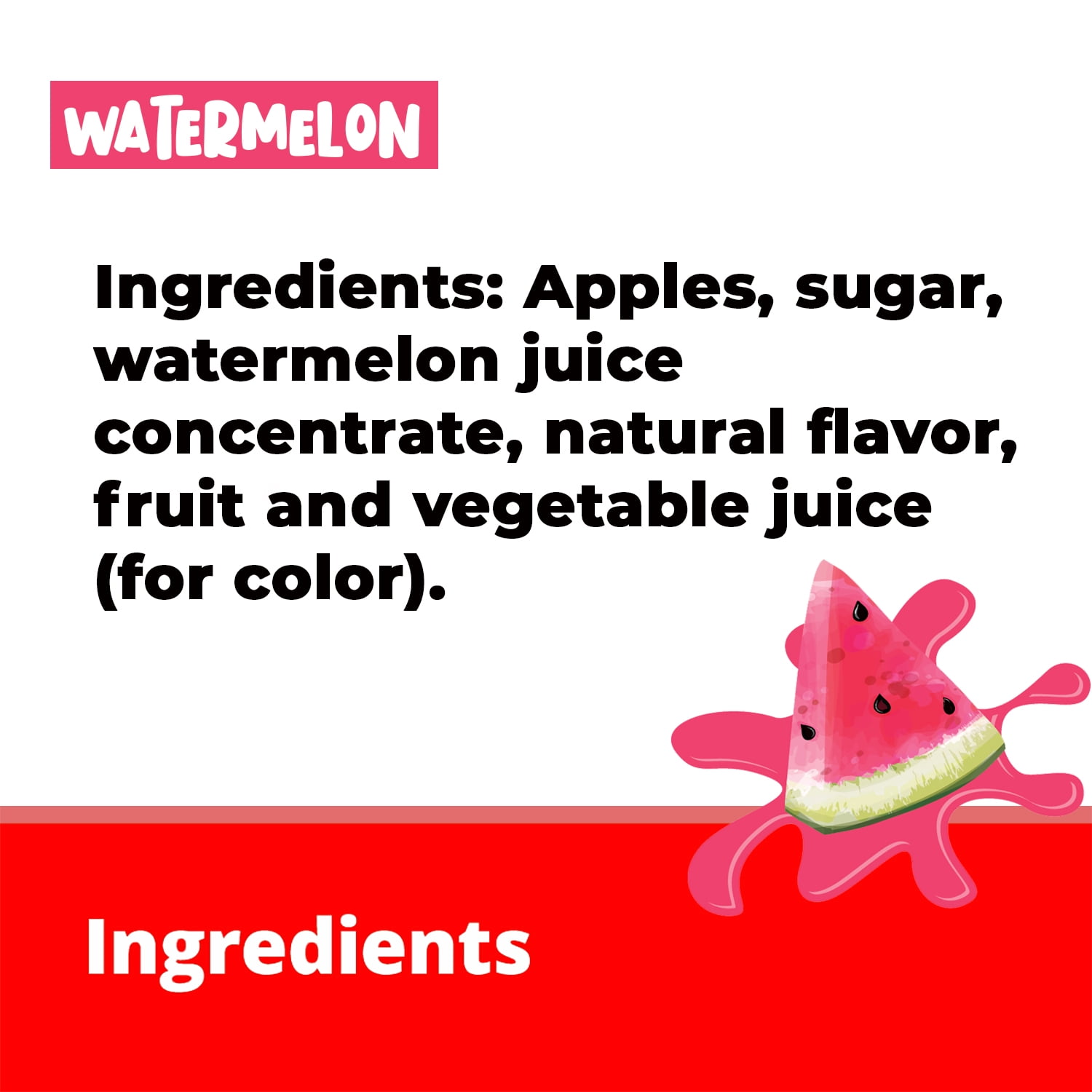 Musselman's Watermelon Applesauce, 3.17oz, 10 Count