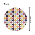 thumbnail image 3 of Disketp Polka Dot Small Mouse Pad 7.9x7.9 Inches,Washable Round Mousepad For Office Laptop Computer,Non-Slip Rubber Base Mouse Pads For Wireless Mouse, 3 of 8