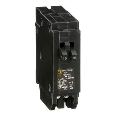 Square D HOMT1515CP Tandem Circuit Breaker, 15 Amp