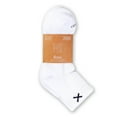 thumbnail image 2 of ODD SOX Basix White Quarter Socks, Men Women, Athletic, Lightweight, 3 Pack, 2 of 2