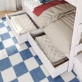 thumbnail image 5 of Modern Farmhouse Twin Over Twin Bunk Bed With Staircase and Storage Drawers, White Wash, 5 of 9