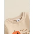 thumbnail image 6 of Aojekbee Baby 2 Piece Halloween Outfit Letter Pumpkin Print Long Sleeve Sweatshirt and Elastic Pants Set for Infant Fall Clothes, 6 of 9