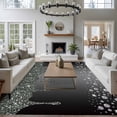 thumbnail image 3 of 6'x9' Area Rugs, Black Grey Indoor Outdoor Area Rug for Living Room Bedroom, Modern Abstract Diamond Luxury Gradient Washable Bathroom Rugs Kitchen Floor Carpet Mats Home Decor Aesthetic, 3 of 8