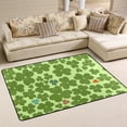 thumbnail image 2 of SKYSONIC Shamrock Saint Patrick Day Area Rug Pad48"x63", 100% Light Weight Polyester Fabric for Living Bedroom, 2 of 6