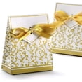 thumbnail image 4 of 50 cajas de regalo de papel dorado para regalos, dulces, confeti, recuerdos de fiesta y joyas para bodas, cumpleaños, baby shower, santo, comunión, Chris Rojo Verde Cocina, Decoración y Otros, 4 of 5