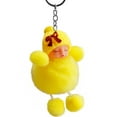 thumbnail image 5 of ABPWLY Toys Cute Sleeping Kid Bowtie Pompom Doll Keychain Keyring 13.5cm Height with 5cm Diameter Pom Fidget Toys, 5 of 7
