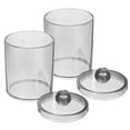 thumbnail image 2 of Here's a refined and engaging product description for your **Clear Cotton Swab Holder with Lid**:\n\n \n\n### **2pcs Clear Cotton Swab Holders with, 2 of 5