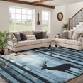 Oversized Area Rug 9x12ft, Forest Elk Non Slip Living Room Area Rugs ...