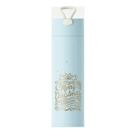 

UDIYO Vacuum Cup 350ml Convenient Vacuum Cup Easy Clean Stainless Steel Leakproof Soft Handle Water Bottle for Christmas