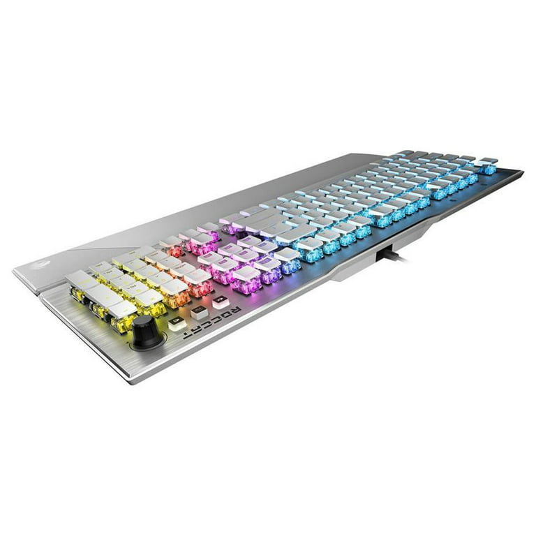 ROCCAT Vulcan 122 Mechanical PC Tactile Gaming Keyboard, Titan Switch, AIMO  RGB Backlit Lighting Per Key, Detachable Palm/Wrist Rest, Anodized