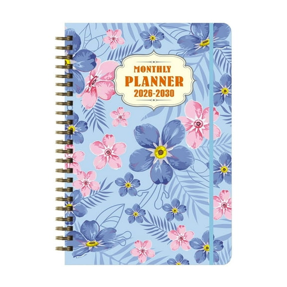 Gnwei 2026-2030 Monthly Planner - 5 Year Planner/Calendar 2026-2030, 8.3" x 5.9", 2026 Calendar Planner, Jan 2026 - Dec 2030, Tabs, Back Pocket, Holidays, Twin-Wire Binding