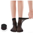 thumbnail image 3 of 10 Pack Women's Nylon Socks Ankle High Sheer Pantyhose Nude, 3 of 5