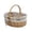 A-173Beige, variant on WYanRUI Hand Woven Wicker Picnic Basket with Detachable Floral Liner & Carry Handle, Multipurpose Storage Tote for Outdoor Camping Wedding Photography Home Organizer Supplies