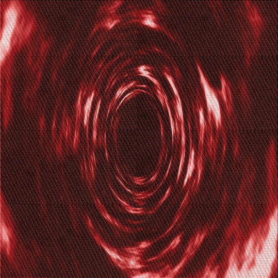 Ahgly Company Indoor Square Patterned DarkRed Area Rugs, 6' Square