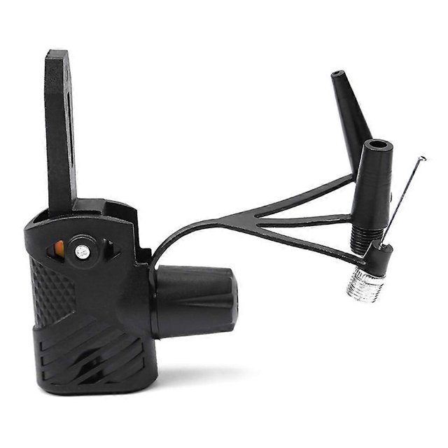 Bike Tire Inflator Nozzle Dual Head Air Pump Adapter Portable Bicycle Accessory