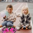 thumbnail image 3 of Shisuyan Pvc Roller Skates Pink Children Over 6 Years Old 2 Pairs 4.7 In, 3 of 9