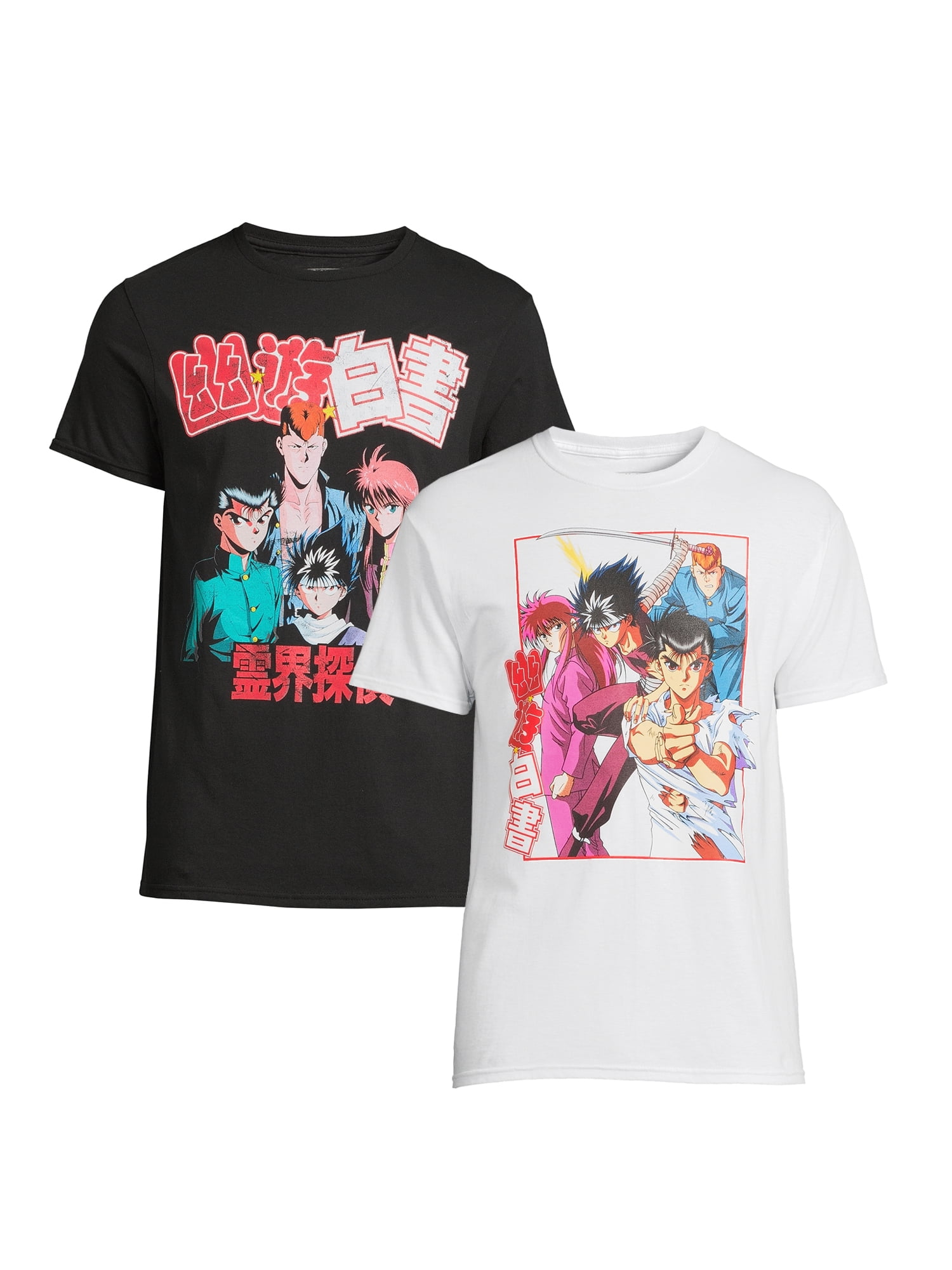 Yuyu Hakusho Men M Medium (38/40) Graphic Anime T-Shirt Manga New - Unisex  Pink