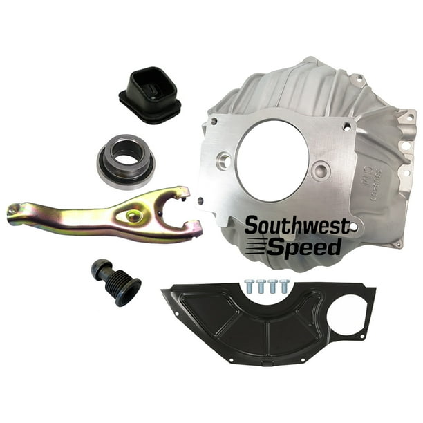 NEW SWS CHEVY 403 ALUMINUM BELLHOUSING, FLYWHEEL INSPECTION COVER