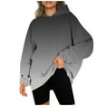 thumbnail image 2 of AOOCHASLIY Women's Winter Coat Clearance Women and Winter Long Sleeved Printed Hooded Tops, 2 of 5