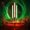 Green Red, variant on Manfei Pixel Neon Flame Shower Curtain 72Wx72L, Crossed Crystal Sword Bathroom Curtain