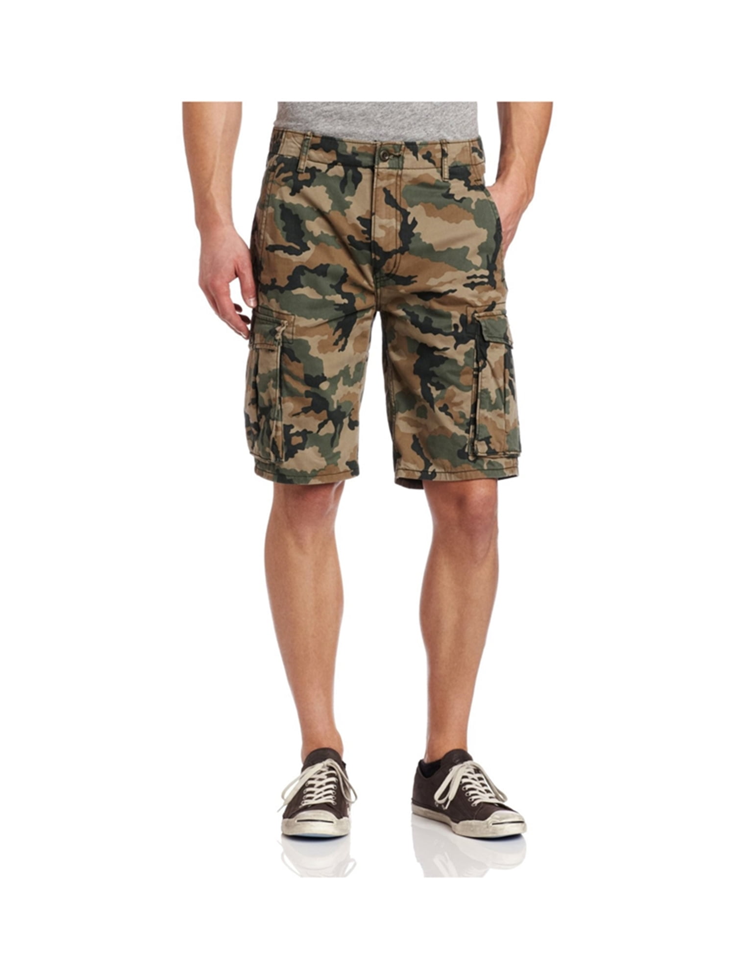 Levi's Mens Ace Camo Casual Cargo Shorts camogreen 29 | Walmart Canada