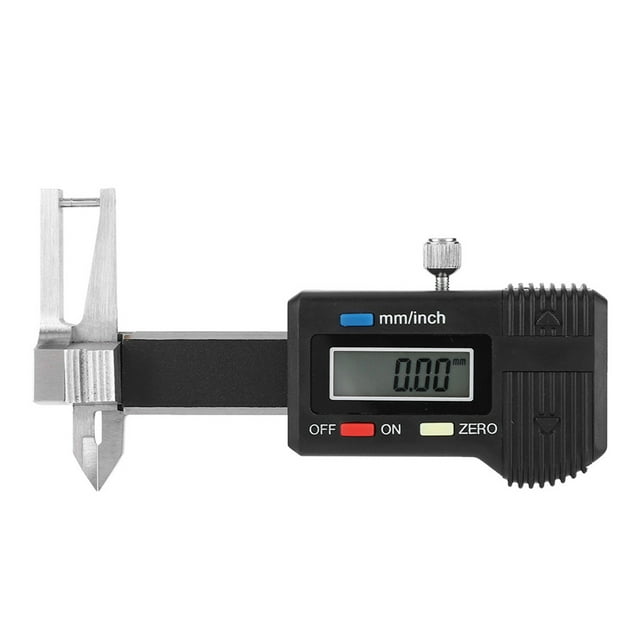 Calibrador de espesor con regla de triple uso y pantalla digital microelectrónica de 0 a 25 mm