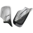 thumbnail image 4 of Side Door Mirror Cover Cap Carbon Fiber Look L&R Wing Door Rearview Mirror Covers Replacement for BMW E46 1998-2005, 4 of 8