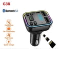 thumbnail image 3 of Émetteur FM Bluetooth 5.0 pour Voiture 3.1A Double USB Charge Rapide Intelligente Mains Libres Modulateur MP3 avec Lumière Ambiante Colorée, 3 of 4